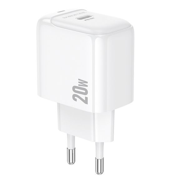 СЗУ BOROFONE BAS43A, 1xUSB-C, PD20W, White | Зображення 2