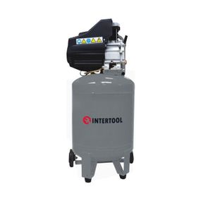 Компресор 50л, вертикальний, 1.5 кВт, 220 В, 8 aтм, 206 л/хв INTERTOOL PT-0019