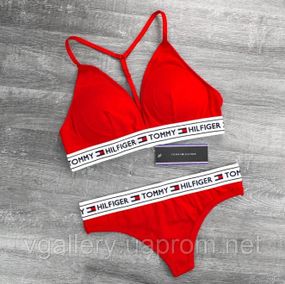 Жіночий комплект зі стрінгами Tommy  Томи 2 в 1
