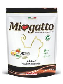 Корм Morando Miogatto Adult Chicken and Rice сухий з куркою для дорослих котів 0.4 кг