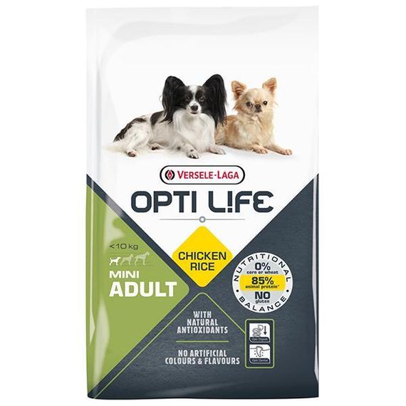 Сухой корм Opti Life Adult Mini Опти Лайф суперпремиум для собак мини и малых пород 7,5 кг
