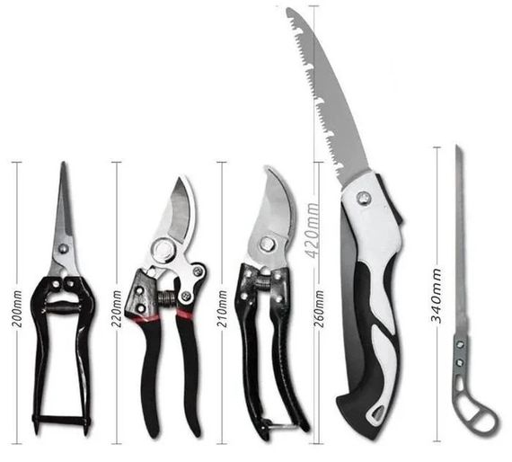 Набір садових інструментів Garden Set SK-5 Top AND 868/5PCS • Комплект 5 предметів для догляду за садом, клумбами, рослинами та розсадою | Зображення 1
