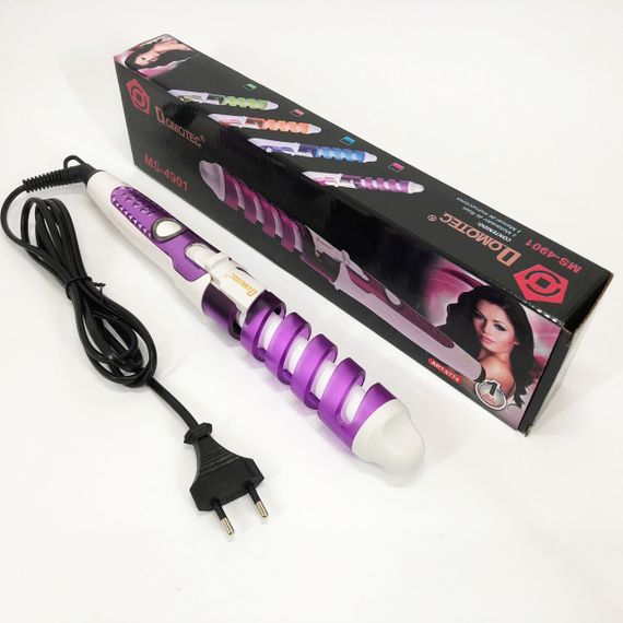 Плойка спіральна для волосся Domotec MS-4901 з кераміко-турмаліновим покриттям, Стайлер для завивки | Зображення 1