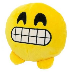 Уцінка. М'яка іграшка "Смайлик Emoji Зубастик" - брудний