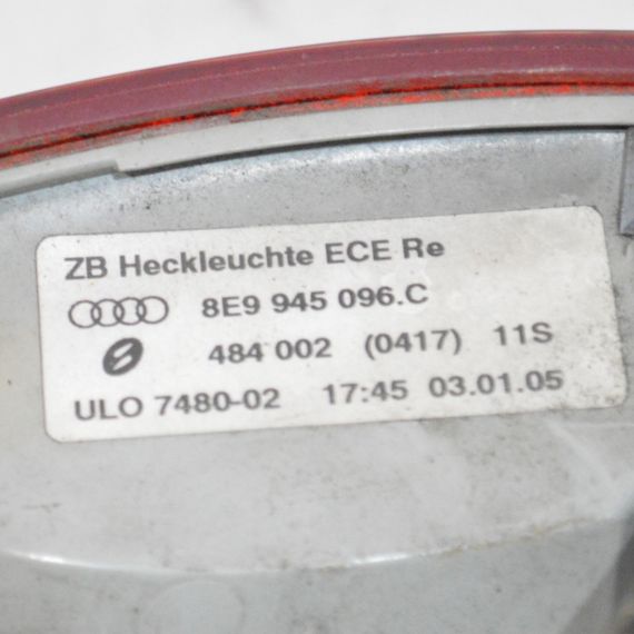 Ліхтар задній правий Audi A4 B6 B7 2004-2008 універсал Фара стоп задня права Ауді а4 б6 б7 8E9945096C | Зображення 5