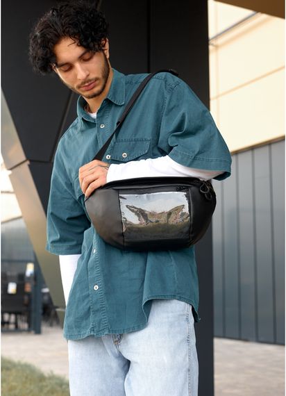 Чоловіча сумка бананка Sambag Dynamicdart чорна 38 × 21 × 7 см (80461001m) | Зображення 5