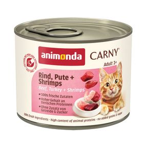 Корм вологий Carny Adult Beef, Turkey Shrimps для домашніх котів з яловичиною індичкою і креветками 200 г