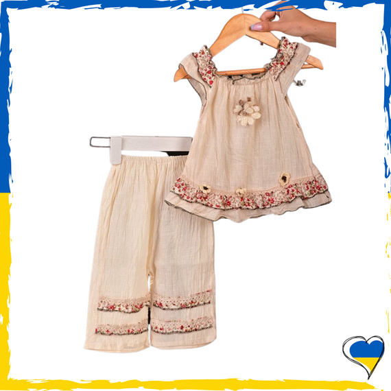 Костюм дитячий для дівчинки. Костюм дитячий. Костюм льон