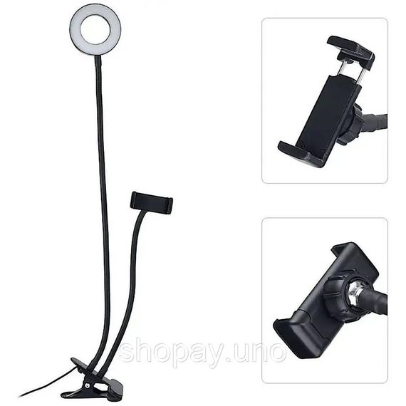 Комплект для начинающего блогера Professional Live Stream, Led лампа ring light, Лед кольцо HQ-52 | Зображення 7