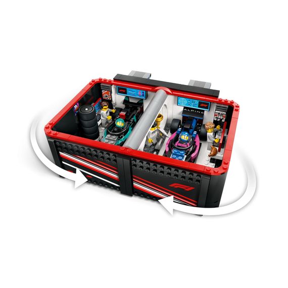 Конструктор LEGO City Гараж F1 та автомобілі Mercedes-AMG і Alpine (60444) | Зображення 4