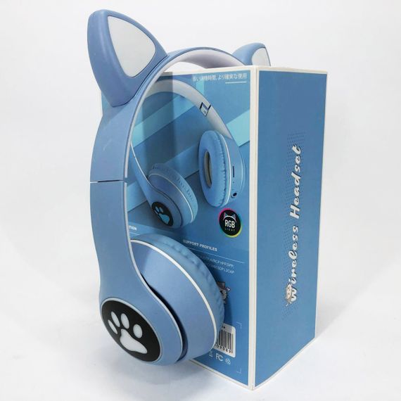 Bluetooth навушники дитячі, Навушники з вушками для любителів котів Дитячі аудіо NB-67 | Зображення 2