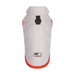 Жилет Pet Fashion Fleecy для собак сірий/червоний М