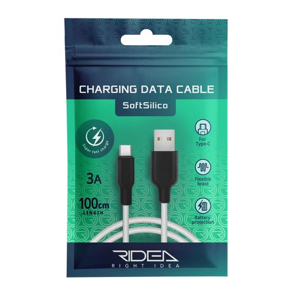 USB Ridea RC-M124 Soft Silico Type-C 3A | Зображення 1