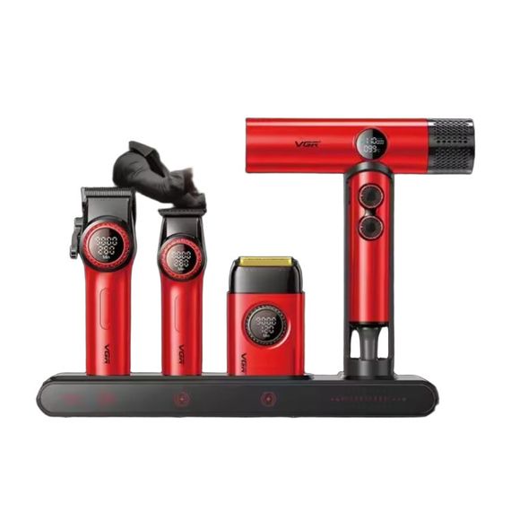 Великий професійний комплект VGR SteplerSS Pro 4 in 1 Red (46076-VGR STEPLERSS PRO 4 IN 1 RED_7174) | Зображення 2