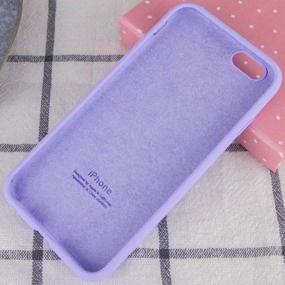 Чохол Silicone Case Full Protective (AA) для Apple iPhone 6/6s (4.7") Бузковий / Dasheen | Зображення 2