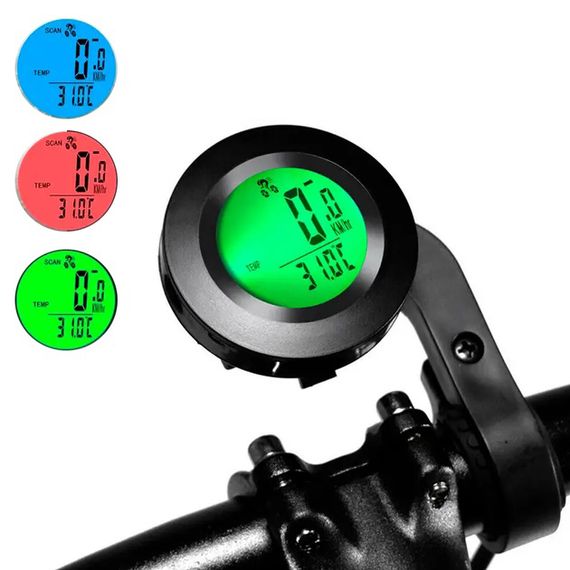 Спідометр велосипедний, Велокомп'ютер одометр спідометр Велосипедний провідний QA-16 | Зображення 1