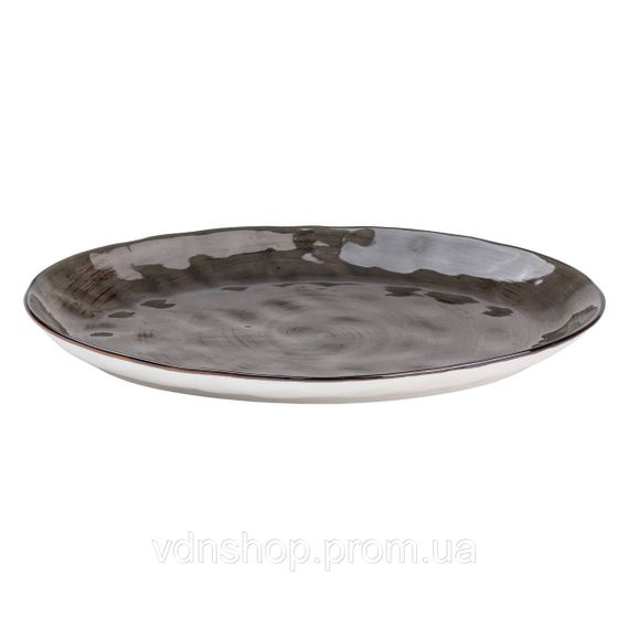 Тарелка фарфоровая плоская овальная 35 х 23.5 см сервировочное блюдо для нарезки Lugi HP23392 | Зображення 2