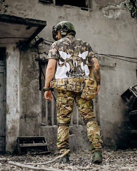 Милитари поло футболка jblivion punisher mtk ПП7496 | Зображення 4