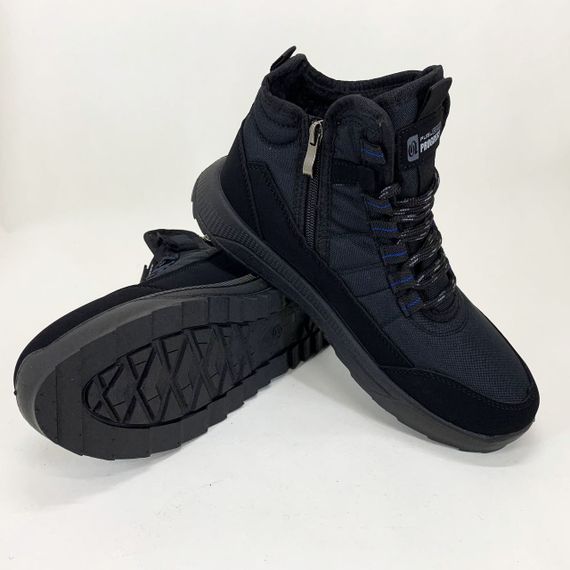 Класичні зимові кросівки на хутрі 41р, Зимові чоловічі кросівки з текстилю демісезонні TG-92 | Зображення 1