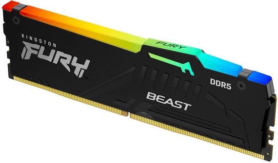 Пам&#039;ять ПК Kingston DDR5 16GB 5600 FURY Beast RGB KF556C36BBEA-16 | Зображення 1