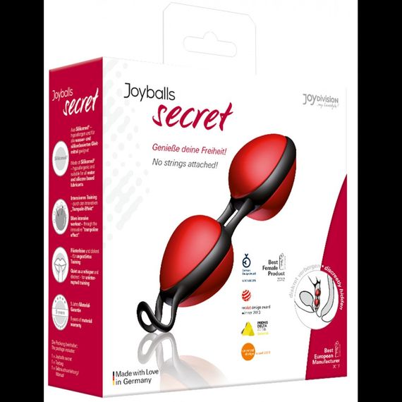 Вагінальні кульки JOYdivision Joyballs Secret, червоні Sex Aura | Зображення 4