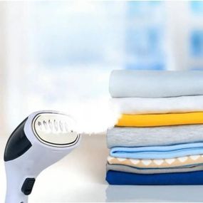 Отпариватель для одежды ручной вертикальный 200мл Difei BR000121 Белый с синим