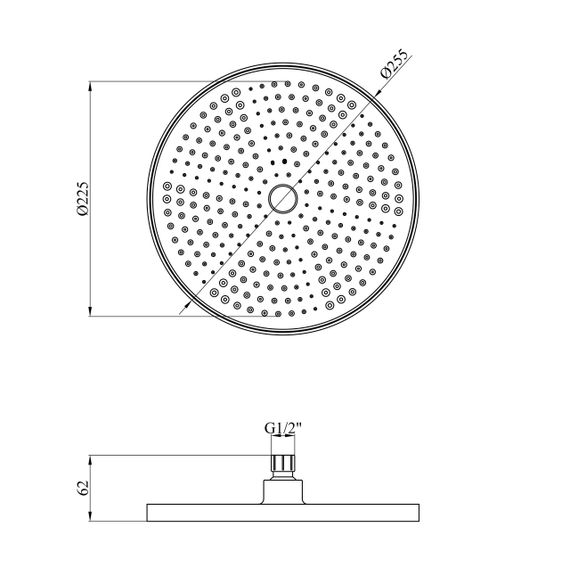 Лійка для верхнього душу Kroner Element 2801532915Z-3801 | Зображення 1