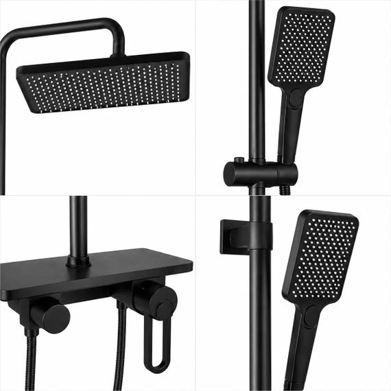 Смеситель для ванной комнаты Shower Set AND YLN16001H • Душевая система с верхним душем, ручной лейкой и стойкой | Зображення 2