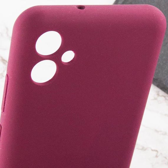 Чохол Silicone Cover Lakshmi Full Camera (AAA) для Samsung Galaxy A07 Бордовий / Plum | Зображення 5