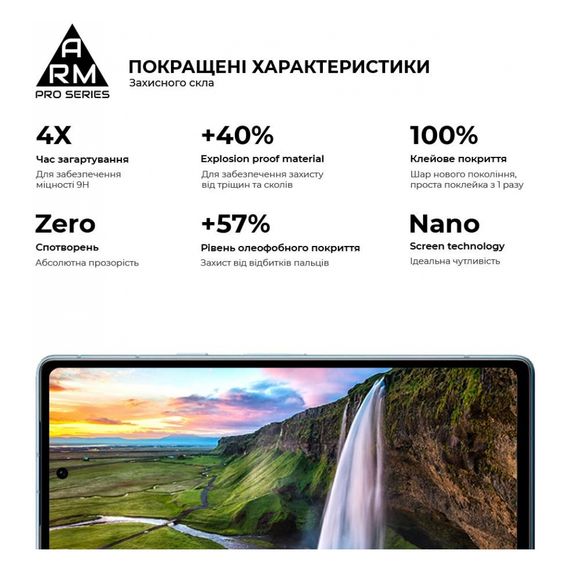 Скло захисне Armorstandart Pro Google Pixel 7a Black (ARM70852) | Зображення 4