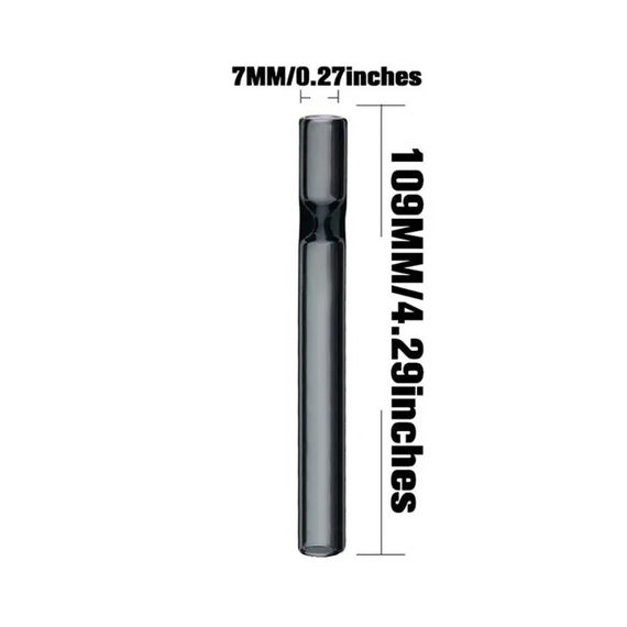 Трубка Піпетка Скляна 100мм "Chillum Gray" | Зображення 1