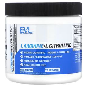 Амінокислоти Evlution Nutrition L-Arginine+l-Citrulline 150 г, Unflavored