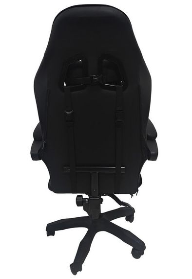 Крісло геймерське Bonro Бонро B-945 чорне з підставкою для ніг (42401105) | Зображення 3