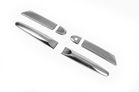 Накладки на ручки (4 шт) Без чіпа, OmsaLine - Італійська нержавійка для Nissan Juke 2010-2019 рр | Зображення 8