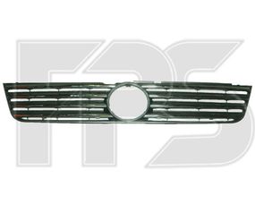 Решетка радиатора VW Passat B5 97-00 черная, с хром накладами (FPS) 3B0853653C