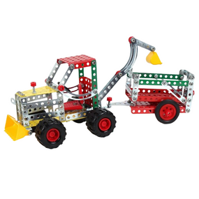 Іграшка Конструктор Трактор з причепом металевий Технок 4876