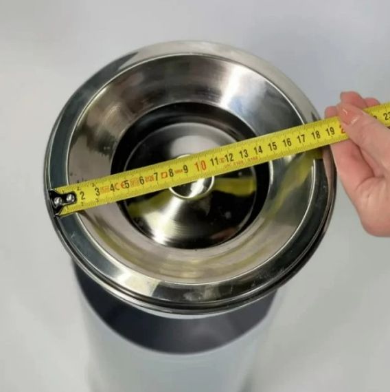 Підлогова урна з попільничкою Maxiflow біла 19х60 см (4418.1960B.101.00) | Зображення 1