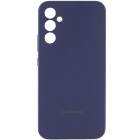 Чохол Silicone Cover Lakshmi Full Camera (AA) with logo для Samsung Galaxy A35 Синій / Midnight blue