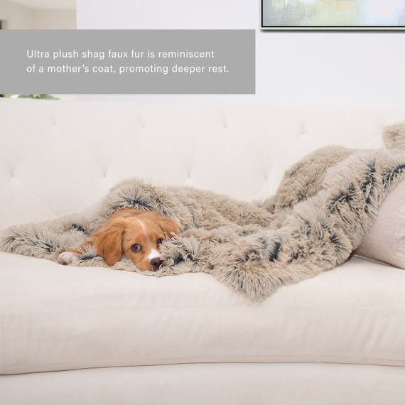 Лежанка для собак Outward Hound Best Friends Donut Shag Blanket Shag, бежевый, 101 см х 76 см | Зображення 3