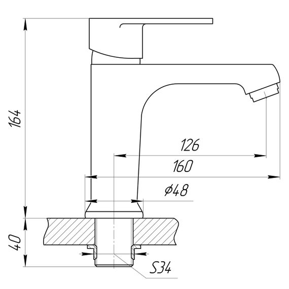 Змішувач для раковини DOMINO ALICANTE DAA-401 | Зображення 3