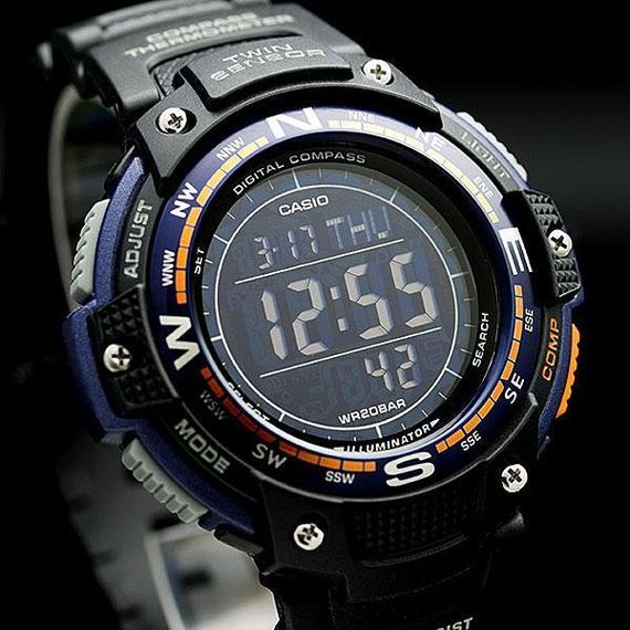 Часы наручные мужские электронные стильные спортивные Casio SGW-100-2BER (модуль №3157) | Зображення 4