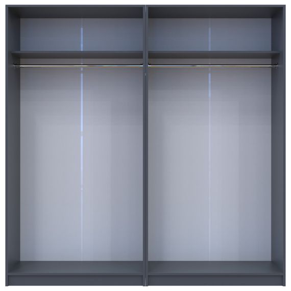 Комплект шкафов для одежды Doros Промо (2 шт.) 180х48х204 см Графит (DRS-011209) | Зображення 3