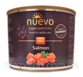 Влажный корм для котов Nuevo Adult Salmon с лососем 200 г 95101