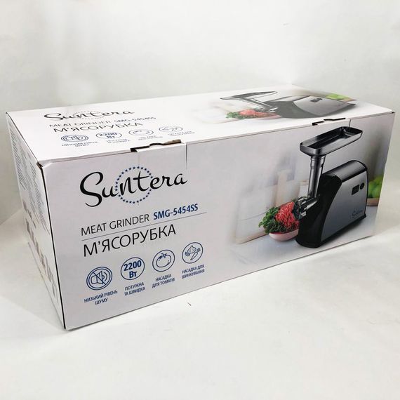 М'ясорубка Suntera SMG-5454SS, М'ясорубка електрична метал, М'ясорубка-соковижималка | Зображення 3