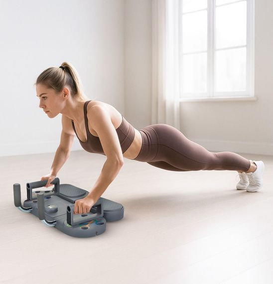 Доска для отжиманий Gymtek Multi Push Up Board серый | Зображення 2