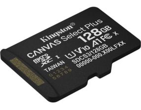 Карта пам'яті microSDXC (UHS-1) Kingston Canvas Select Plus Gen3 128Gb class 10 А1 (R-150MB/s)