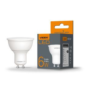 Лампа світлодіодна LED Videx 6W GU10 4100K VL-MR16e-06104