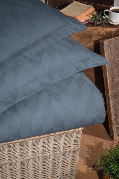 Постельное белье First Choice Jacquard Satin 200х220 Boris Dark Grey | Зображення 1