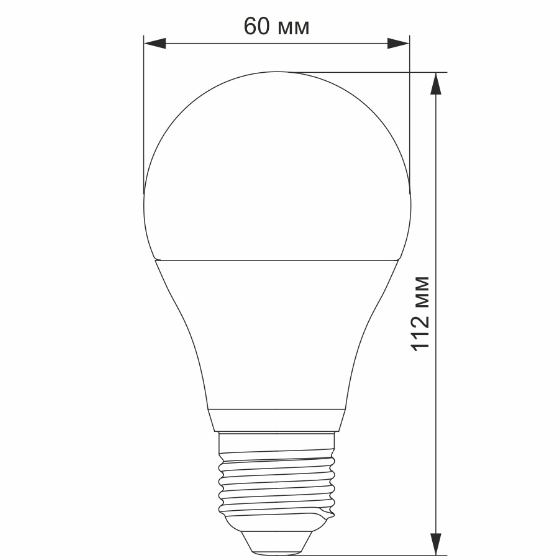Лампа A60e 10W E27 4100К 12-48V LED Videx | Зображення 2
