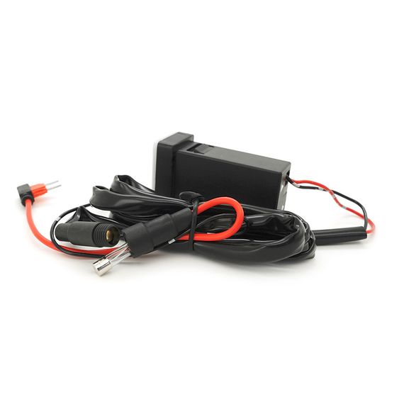 АЗУ врізне 130W-D01T03-Fuse, PD+QC, Type-C: 100W, USB: 30W, LED підсвічування, комплект проводів з роз'ємами та запобіжником, | Зображення 2